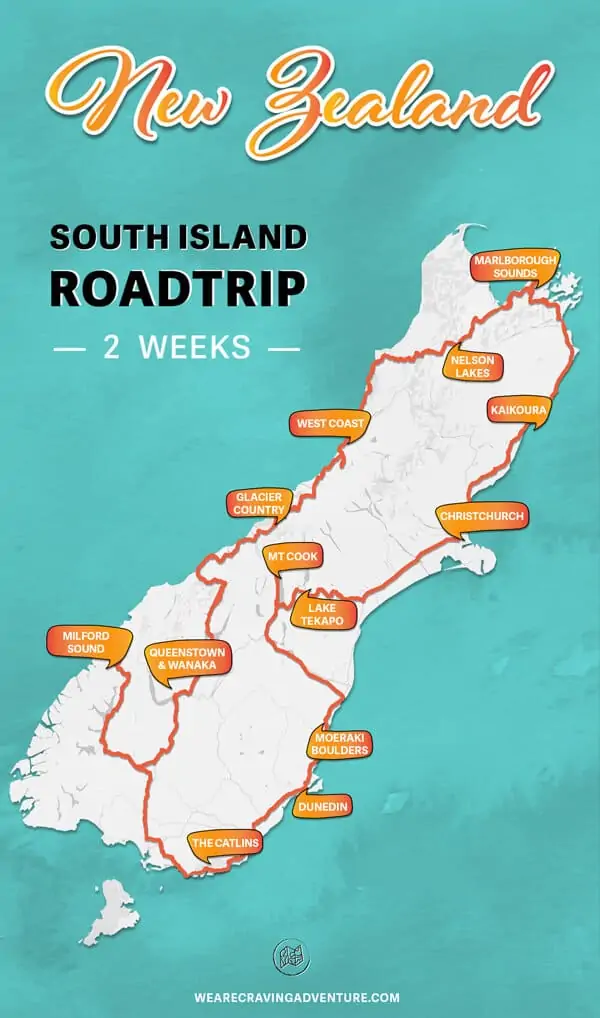 bilag kaldenavn ujævnheder New Zealand South Island Road Trip - 2 Week Itinerary – Craving Adventure