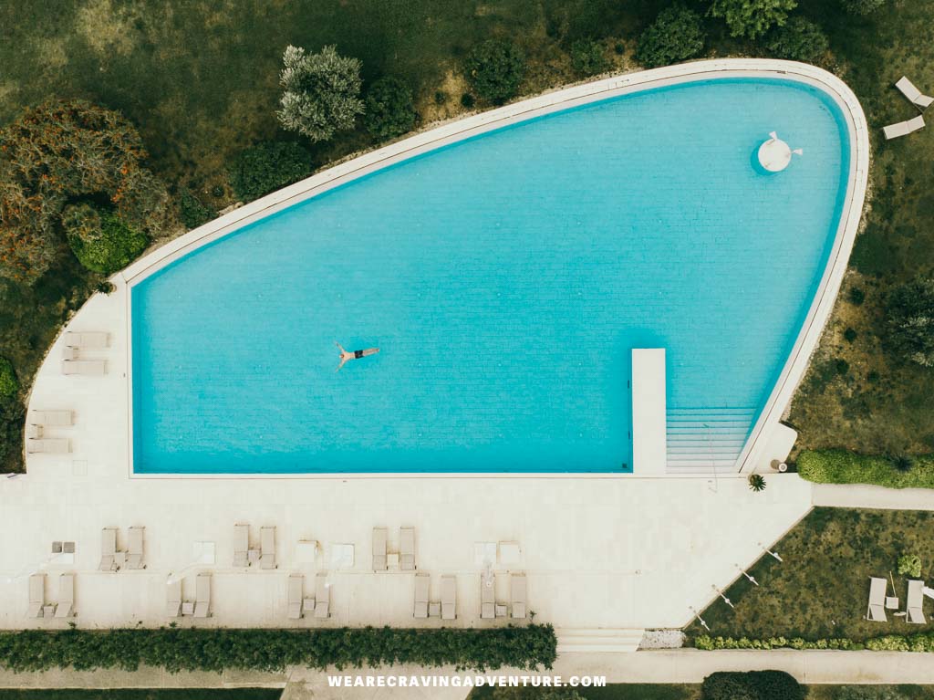 Falkensteiner Iadera Hotel Zadar Croatia pool drone