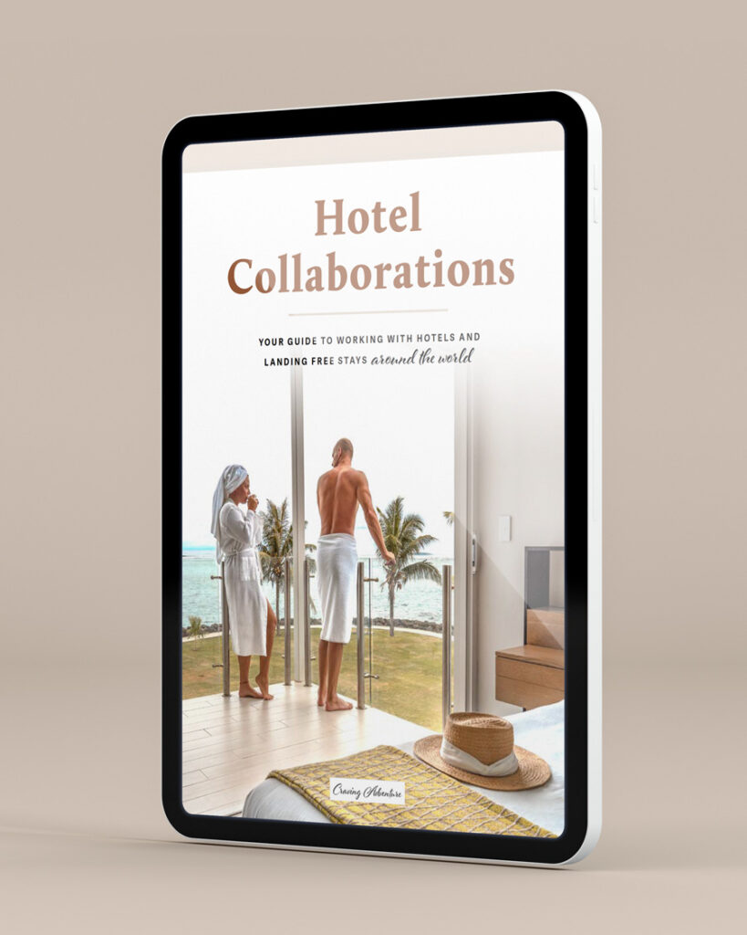 Hotel collaborations ebook on tablet - cover
