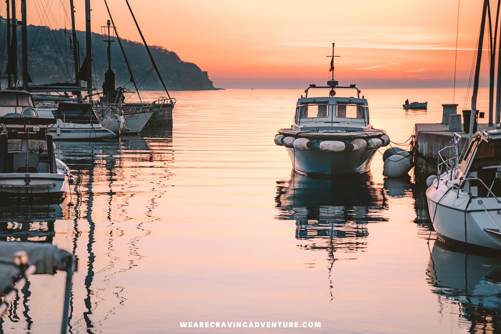 Koper Slovenia sunset