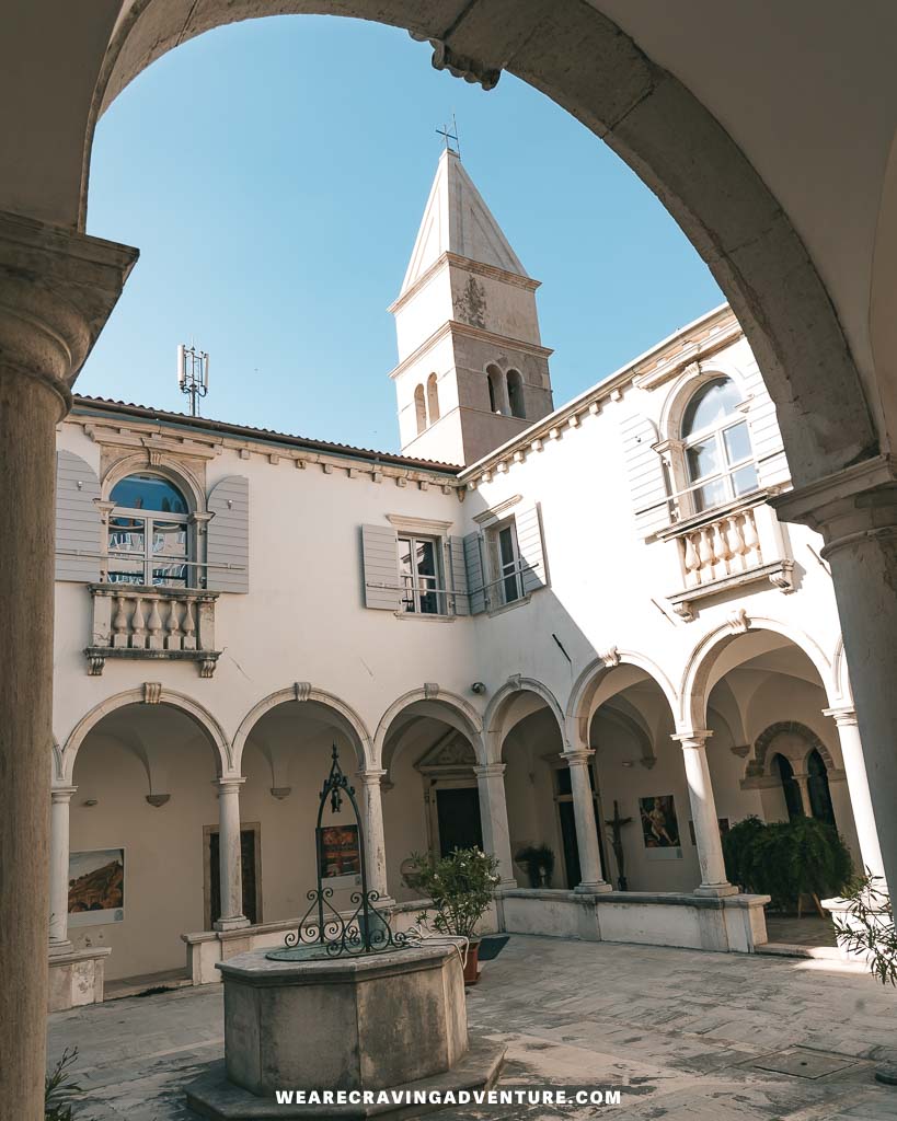 Piran Slovenia monastery arch