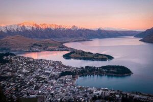 Queenstown from bob peak skyline