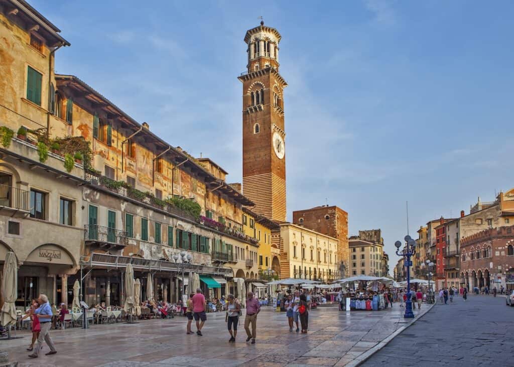 piazza delle erbe verona italy