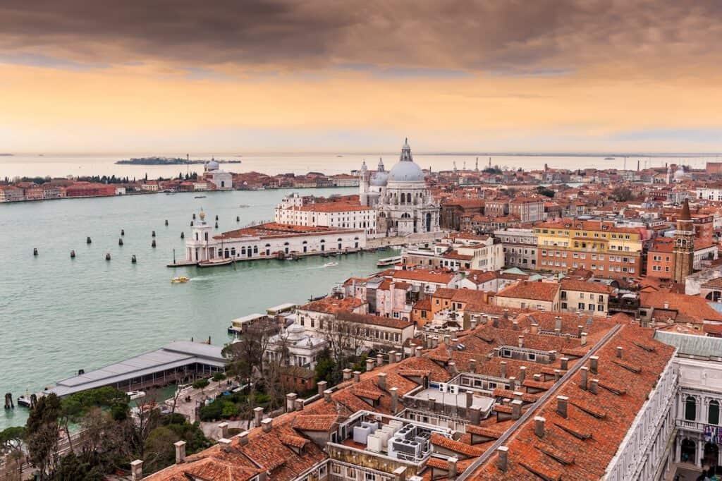 venice bell tower view