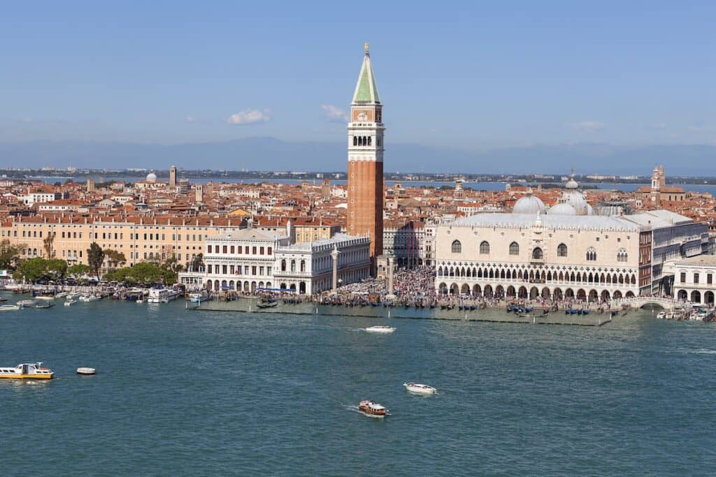 venice piazza aerial