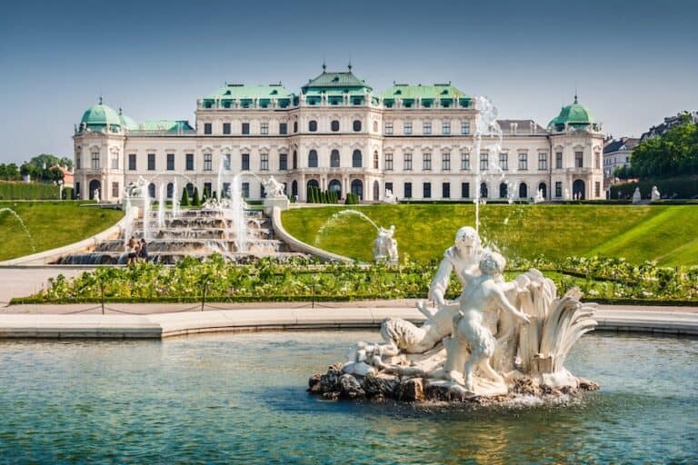 Belvedere Palace Fountain Vienna