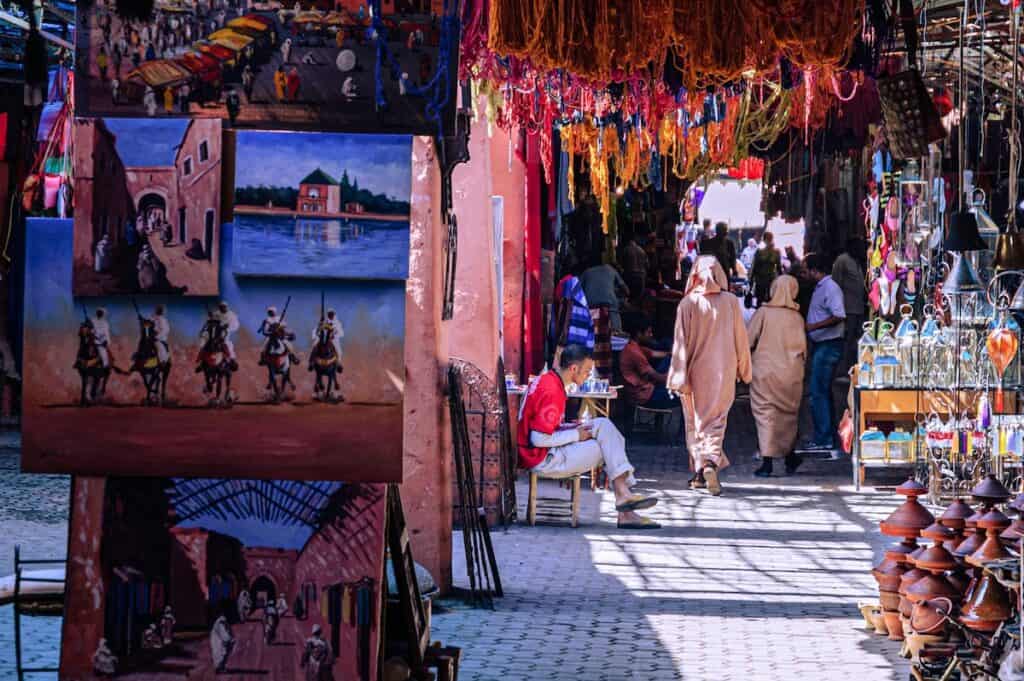 Marrakech market morocco