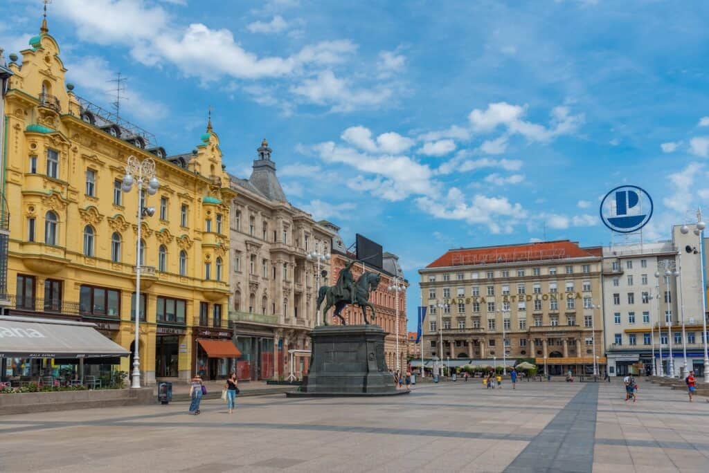 Zagreb Ban Jelacic Square