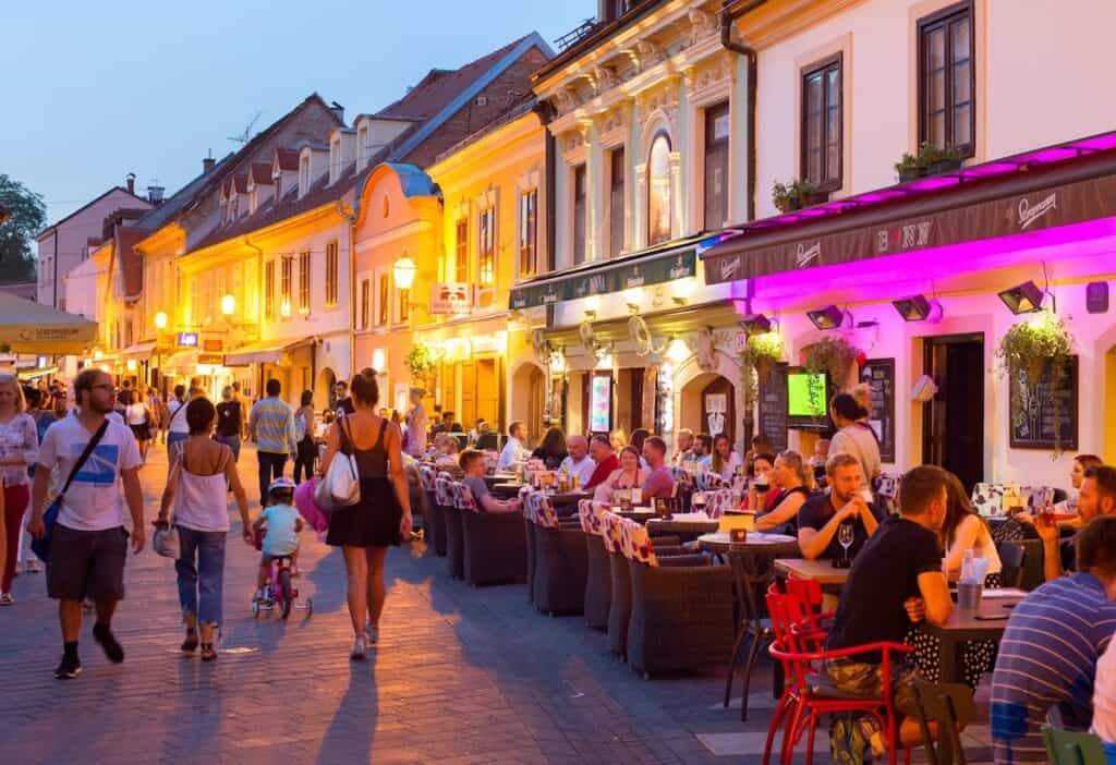 Zagreb Restaurant Street