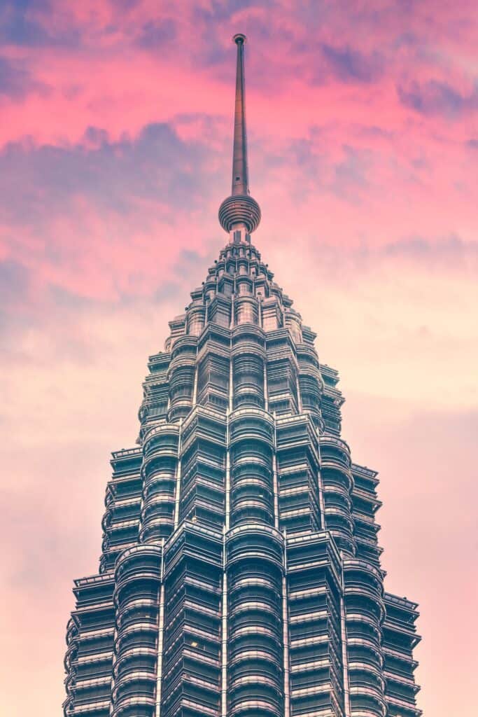 Petronas tower KL top view