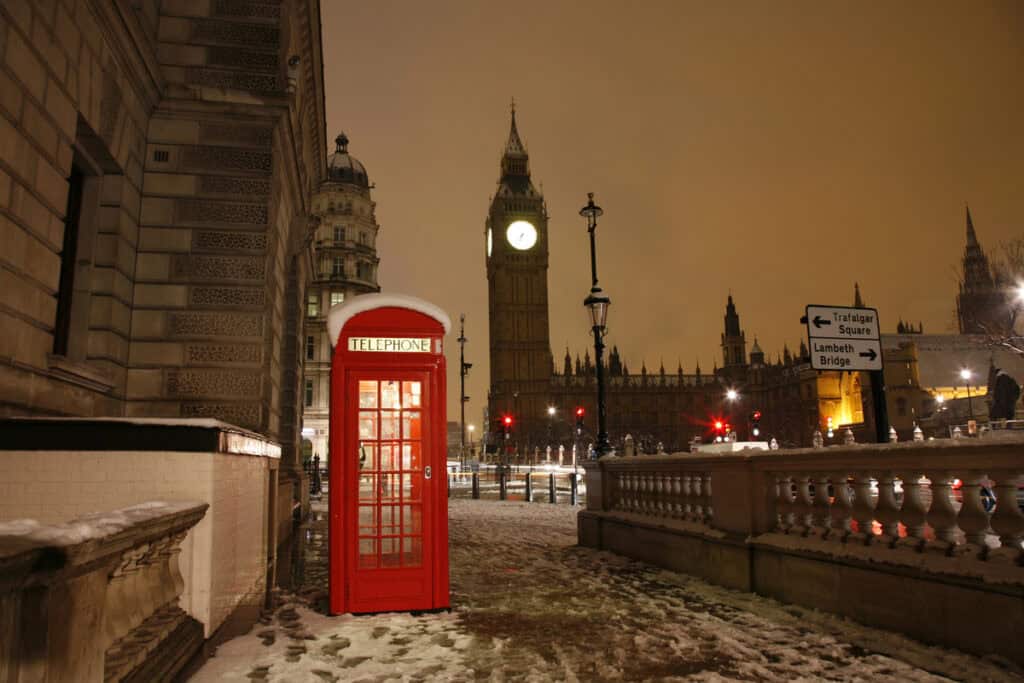London Telephone Booth and Big Ben