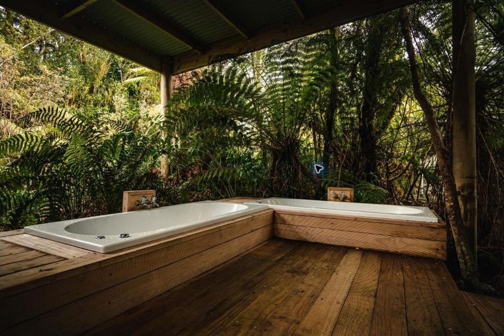 franz josef treetops 01 forest hot tub